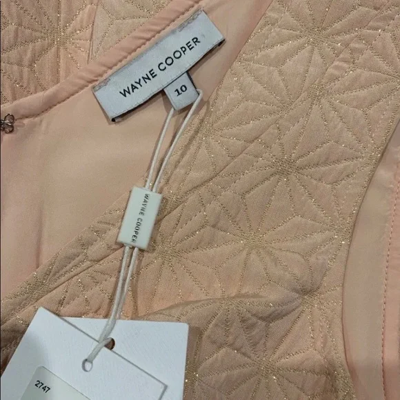 Wayne Cooper Peach Dress Size 10 - Picture 7 of 8